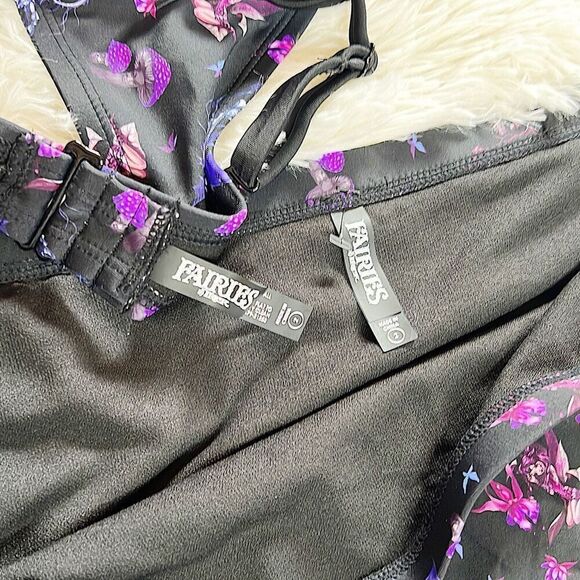 Hot Topic Fairies By Trick Purple Cinched Swimsuit Bikini Plus Size 2 - Picture 5 of 8